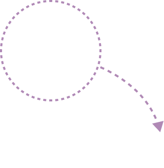 White circle with arrow